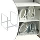 thumbnail image 5 of Escurridor de platos, organizador de platos, escurridor de platos independiente, ahorrador de espacio blanco S, 5 of 9