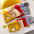 thumbnail image 6 of Children Baby Winter Hat Scarf Set, Unisex Infant Toddler Kids Cute Penguin Woolen Hat, Winter Warm Knit Pompom Hat Neck Scarf Two Piece Set, 6 of 9