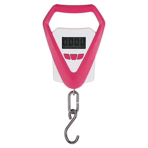 Scienceny de peso electrónica 50g-20kg Pantalla digital de retroiluminación de viaje portátil Steelyard Rose Red Type3 NO3 Scienceny TO008247-01B
