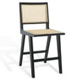 thumbnail image 5 of SAFAVIEH Couture Hattie Square Mid Back Counter Stool, Black/Natural, 5 of 12