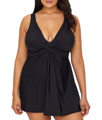 miraclesuit plus size swim dress