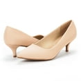 thumbnail image 5 of Dream Pairs Women's Low Heel D'Orsay Pointed Toe Pump Shoes Wedding Party Shoes, 5 of 7