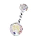 thumbnail image 3 of Rhinestone de material acero Rhinestone Botón de Vientre Zircon Piercings Joyería 3, 3 of 5