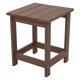 thumbnail image 1 of LZRS Adirondack Mesa auxiliar cuadrada para exteriores para patio, piscina, mesa de patio compuesta, mesas auxiliares de HDPE para patio trasero, piscina, compañero interior, fácil mantenimiento y res, 1 of 1