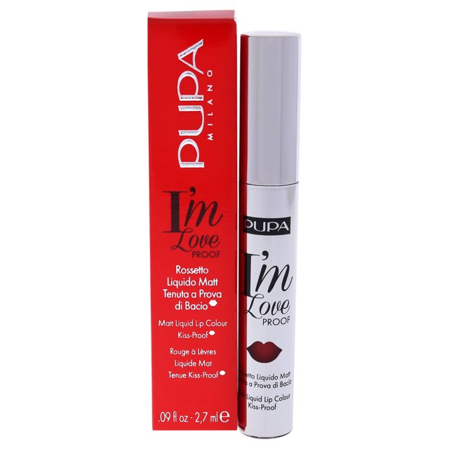 Pupa Milano Lápiz labial Color de labios líquido mate I Am Love Proof - 009 Red Pop 0.09 oz Pupa Milano Lápiz labial 0.09 oz
