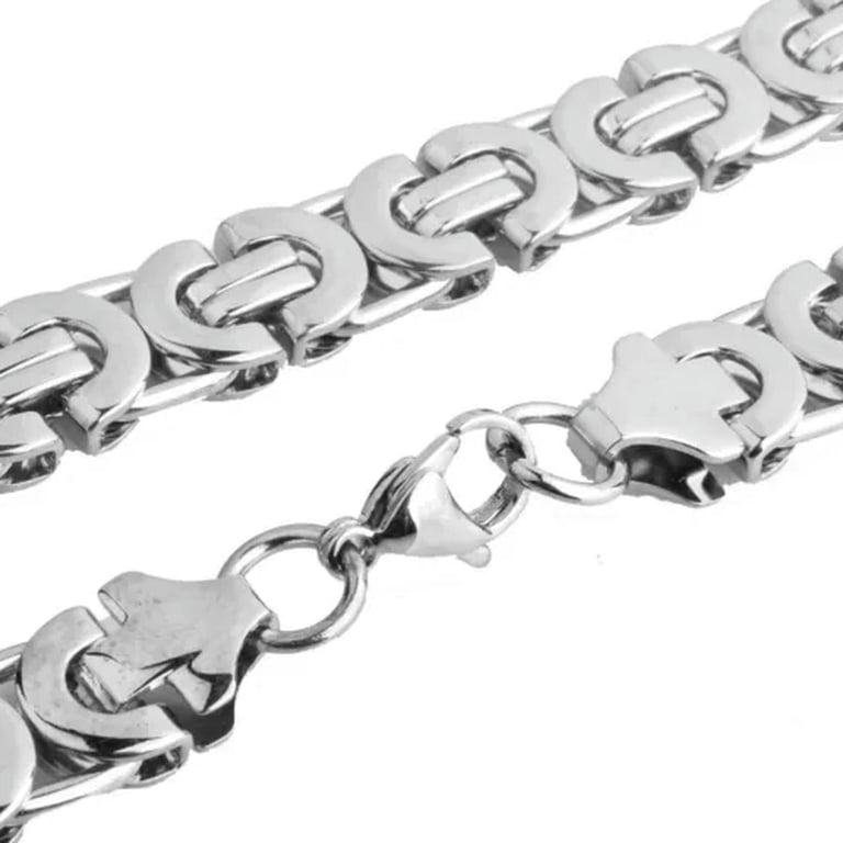 8mm Fashion Boys Men's Stainless Steel 316L Byzantine Box Chain Bracelets 9 8mm Fashion Boys Men's Stainless Steel 316L Byzantine Box Chain Bracelets 9