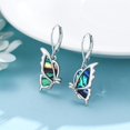 thumbnail image 3 of Midir&Etain Butterfly Leverback Earrings for Women 925 Sterling Sliver Butterfly Dangle Drop Earrings with Abalone Butterfly Jewelry Birthday Gifts, 3 of 14