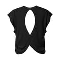 thumbnail image 5 of Womens Workout Tops Loose Fit Mesh Open Back Athletic Shirts Lightweight Breathable Short Sleeve Yoga Tops for Women Gym Running Casual Wear, 5 of 5