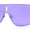 Gold / Purple, variant on SA106 Full Rimless Flat Top Shield Mobster Sunglasses Silver Blue