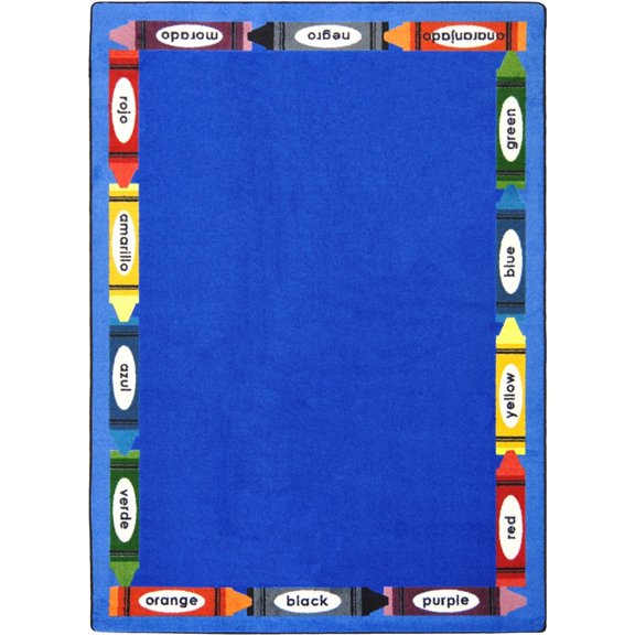 Kid Essentials - Language & Literacy Bilingual Colors, 5'4" x 7'8", Multicolored