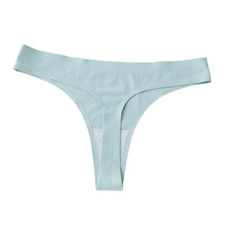 

YXGla Women Panties Solid Color Stretchy Tempting Moisture Absorption Smooth Hollow Out Seamless Soft Breathable Women G-string for Inner Wear
