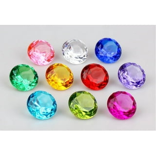 100pcs Toy Gems Pirate Treasure Jewels Fake Acrylic Gems Bling Diamonds  Plastic Gemstones for Party Table Decorations Pirate Party Favors