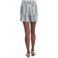thumbnail image 2 of Briggs New York Women's Linen Blend Pull On Summer Shorts (Teal,Large), 2 of 4