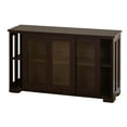 thumbnail image 6 of TMS 42” Wide Contemporary Tempered Glass Sliding Door Stackable Dining Room Sideboard, Espresso Brown Finish, 6 of 6