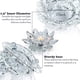 thumbnail image 3 of Portavelas Kolnlala con forma de flor de loto de cristal, 2 unidades, decorativo, 3 of 7