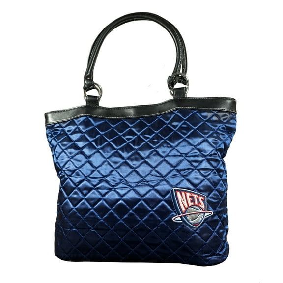 New Jersey Old School Logo Net's Navy Quilted Tote Bag 16" x 5.5" x 12"