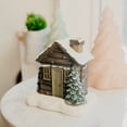 thumbnail image 6 of Christmas Log Cabin Chimney Ceramic Holder for Festive Holiday Ambiance, 6 of 9