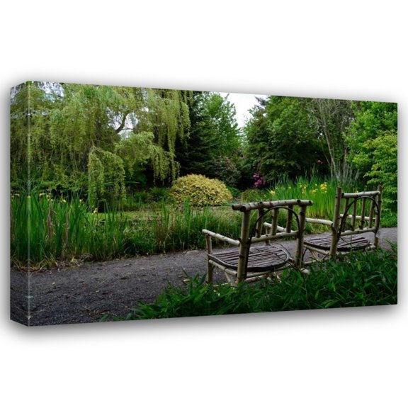 Brian Moore 18x13 Gallery Wrapped Canvas Wall Art Titled - In the Garden I