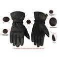 thumbnail image 2 of Daniel Smart Men’s Motorcycle Leather Gloves – Aniline Cowhide Leather Motorcycle Gloves with Rain Wiper and Gel Palm, 2 of 2