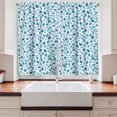 thumbnail image 2 of Ambesonne Teal Kitchen Curtains, Abstract Mosaic Blue Tones, 55"x45", Slate Blue Turquoise, 2 of 3