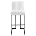 thumbnail image 5 of Modway Indulge Channel Tufted Fabric Bar Stool in White, 5 of 7