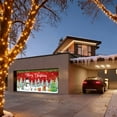 thumbnail image 4 of Christmas Garage Door Cover, 2025 Merry Christmas Garage Door Xmas Decorations, Outdoor Xmas Banner Decoration 480*180cm (A), 4 of 6