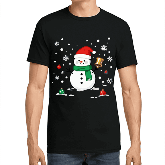 Christmas Men's & Big Men's Graphic Tee 100% Cotton T-Shirt, Sizes S-3XL
