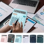 TTJ Desk Calculator Cute Calculator Basic Standard Calculators Mini Digital Desktop Calculator with 8-Digit LCD Display. Calculator Pocket Size for Home