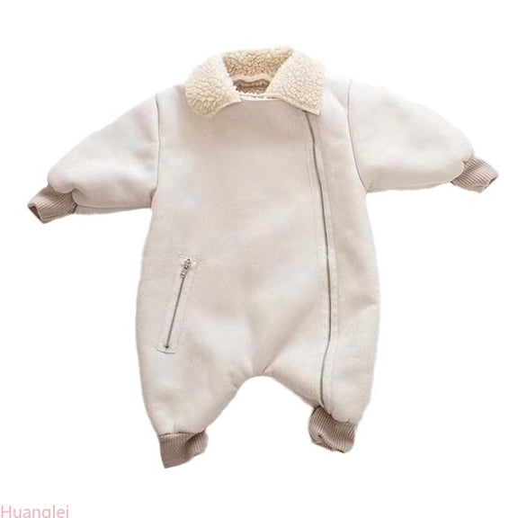 Huanglei Baby Romper Bear Snowsuit Winter Unisex Children Hooded Jumpsuit Bodysuit Outwear ,0-3 Months ,Beige