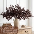 thumbnail image 6 of PERFNIQUE 6 Pack Artificial Plum Cimicifuga Leaf Sprays, 32" Faux Ramosa Branches for Vase, Fall Floral Stems for Table Centerpiece, Farmhouse, Wedding, or Mantel Decor, 6 of 9