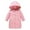 Red, variant on Bjutir Toddler Girls Coat Kids Long Down Coat Zipper Hooded Jacket Lightweight Children Winter Jackets Outwear Black 3-4 Years