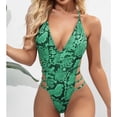 thumbnail image 2 of Traje de baño de una pieza para mujer con estampado de serpentina a la moda para mujer OAVQHLG3B Store  lin121212, 2 of 4