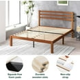 thumbnail image 3 of Bamboo platform bed frame with headboard, no box spring required, full size, 3 of 4
