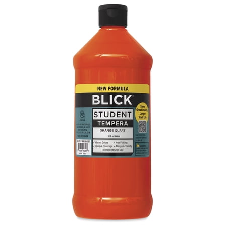 Blick Student Tempera Paint - Orange, 32 oz bottle
