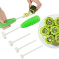 thumbnail image 1 of 1PC Potato Fry Cutter Fruit Corkscrew Multifunctional Vegetable Corer 4 Size Interchangeable Head Vegetable Screwdriver Digging Kitchen Gadget Cooking Tool For Removing From Vegetables Green, 1 of 7