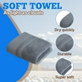 thumbnail image 3 of AUQ Wash Gags for Body,Long Staple Cotton Yarn Face Towel,Tight Even Stitched Seam Small Towels,Gray,29.53*13.78*0.39in, 3 of 7