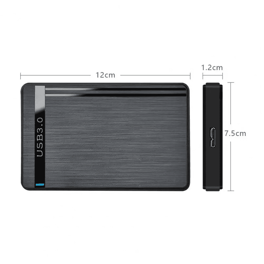 RIWPKFH 2.5-inch SSD Solid State Mechanical Serial Port SATA Toolless Micro Interface USB 3.0 External Mobile Hard Disk Case