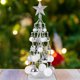 thumbnail image 4 of Mini árbol de Navidad Soporte de exhibición Artesanía Regalo Marco de hierro Bola de Navidad (Plata), 4 of 8