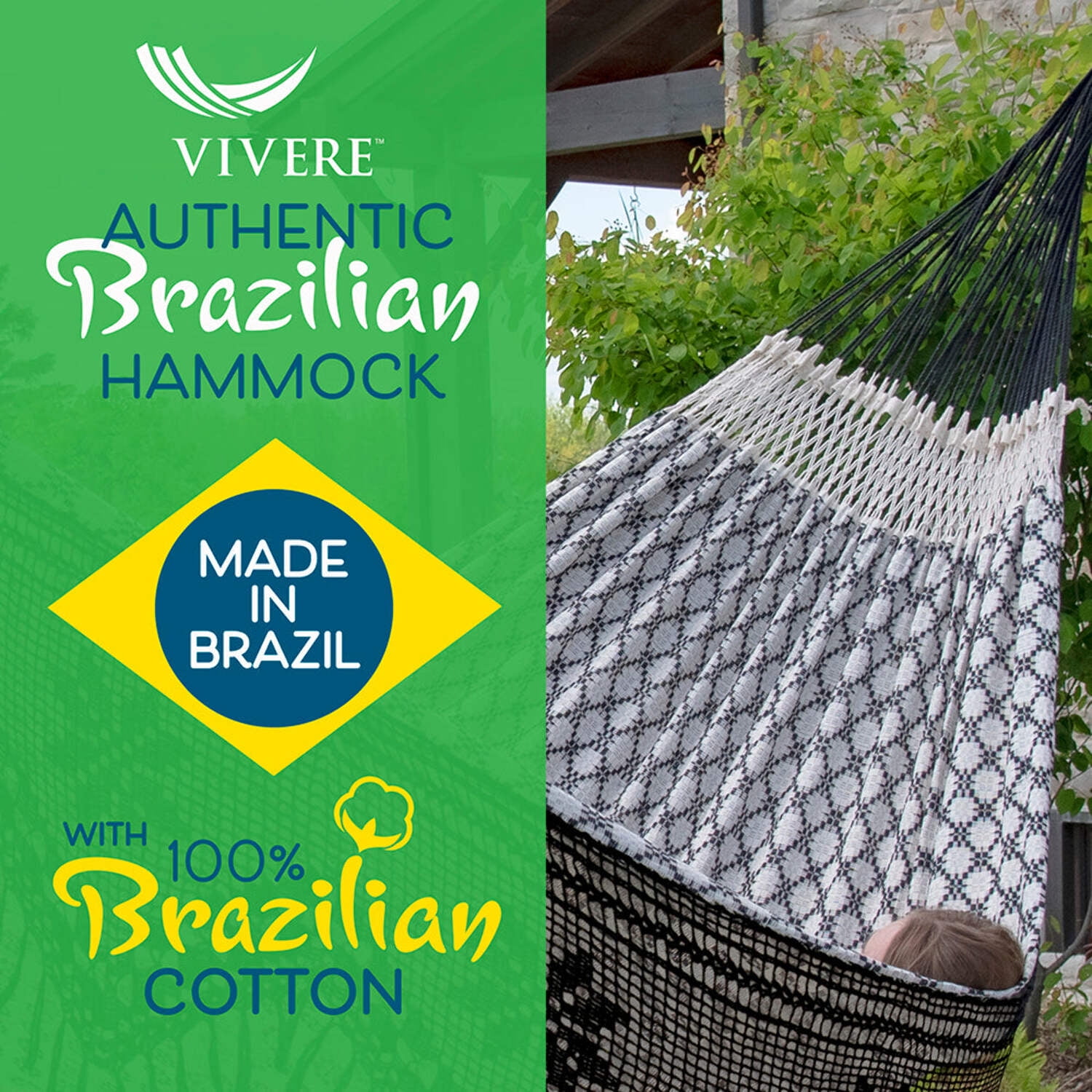 Authentic Brazilian Double Hammock (Luxo)