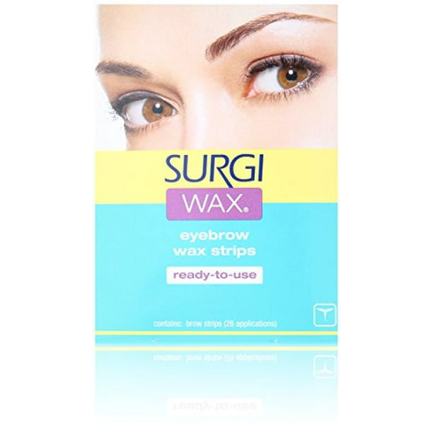 Surgi-Wax Shapers pour Sourcils, 28 Bandes (pack de 4)