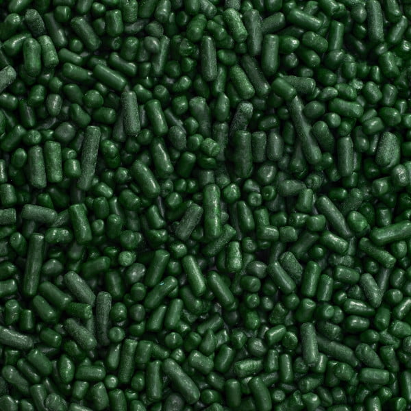 Green Jimmies Edible Sprinkles - 4 oz - Packaged in a food approved heat sealed bag