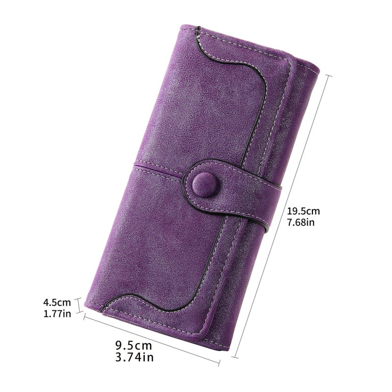 GOIACII Women's Leather Wallet, RFID Blocking Large Capacity photo 4