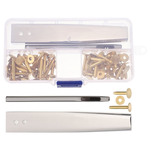 COSMOBETTY 1 Set Leather Hole Punch With Rivet Punch Tool For Leather Craft And Diy Projects Multi
