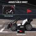 thumbnail image 3 of Porsche 24V Electric Go Kart Ride-On Toy for Boys Girls 6-12, Black, 3 of 10
