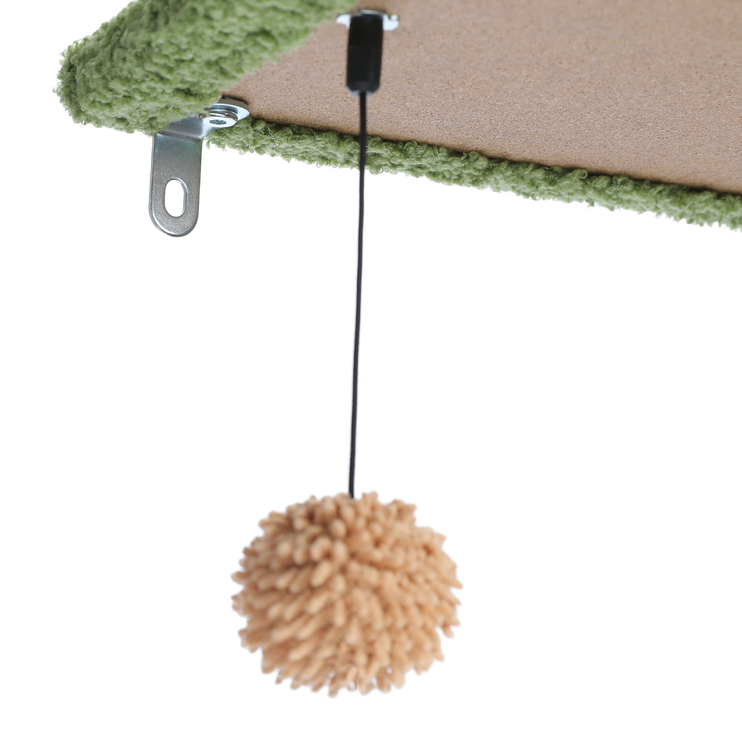 Kadyn Adjustable Height 95"-108" Cactus Cat Tree with Sisal Covered Scratching Post, Hammock, Floor to Ceiling Cat Tree Tower, Green