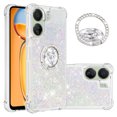 thumbnail image 1 of Funda para Xiaomi Redmi 13C 4G con Brillo Líquido Flotante, Purpurina, Parachoques y Anillo Giratorio Soporte, 1 of 5