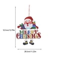 thumbnail image 4 of Yuarrent Feliz Navidad placa de la puerta delantera cartel colgante decoración escaparate ornamento decorativo para el hogar sala de estar dormitorio Kits de decoración para fiestas Papá Noel Yuarrent HA069299-01, 4 of 6