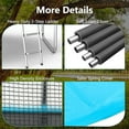 thumbnail image 3 of AOTOB 10FT Trampoline For Kids/Adults, Backyard Trampoline With Ladder and Safety Enclosure Net,Azure, 3 of 7