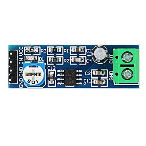 Hiletgo 5pcs LM386 MONO Audio Amplificador Módulo 200 veces Amp solo 5V-12V 10K Ajustable