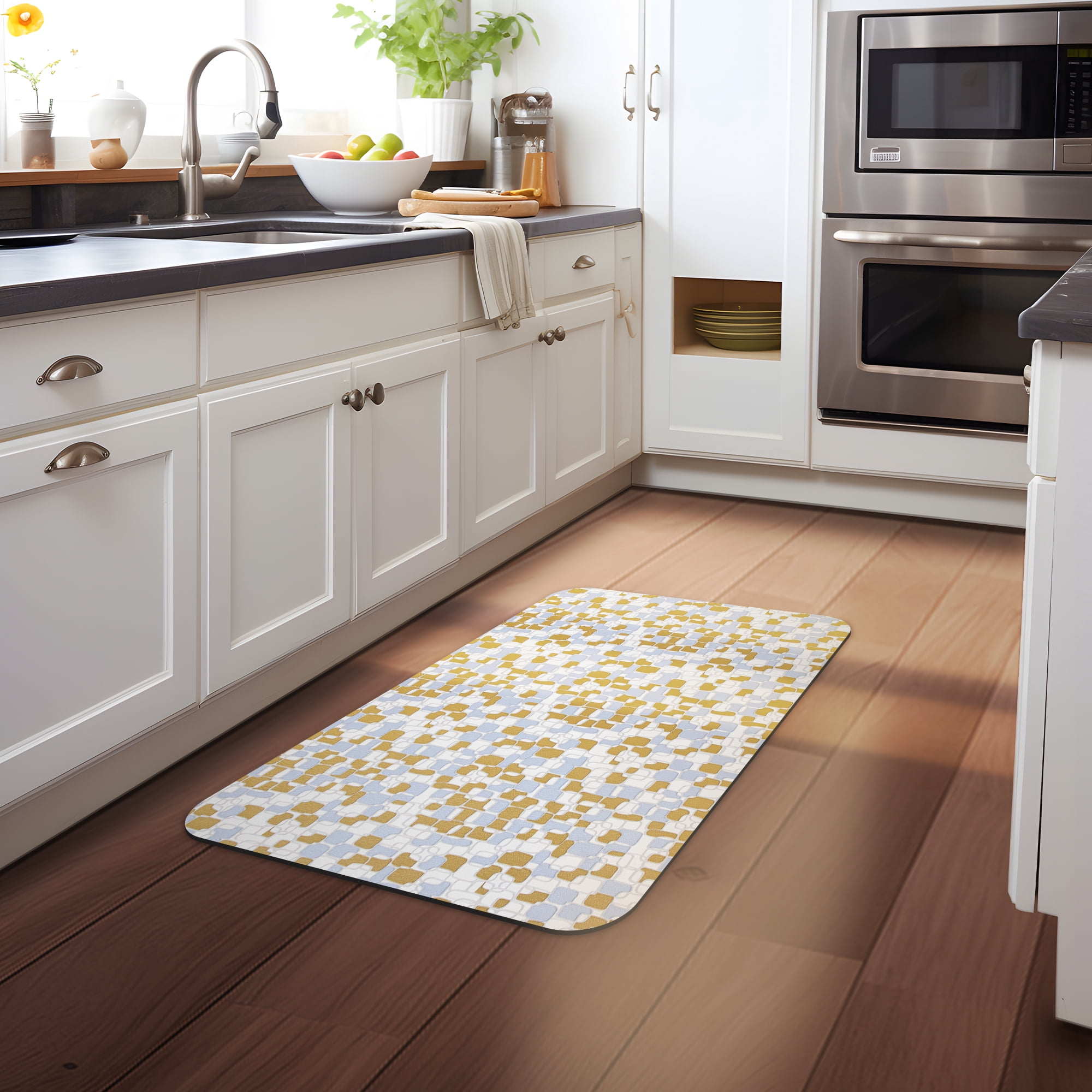 Ray Star Kitchen Mat 20''x31.5'',0.31 Inch Thick Anti Fatigue Kitchen Rug Cushioned Kitchen Mats for Floor Comfort Standing Desk Mats for Office,Laundry Room